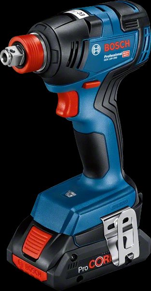 Second image of BOSCH COMBI-KIT 3 OUTILS 18V : GSB 18V-45 + GDX 18V-200 + GWS 18V-7 + 2 batteries 5,0 AH + GAL 18V-40 + SAC M (C) PRO