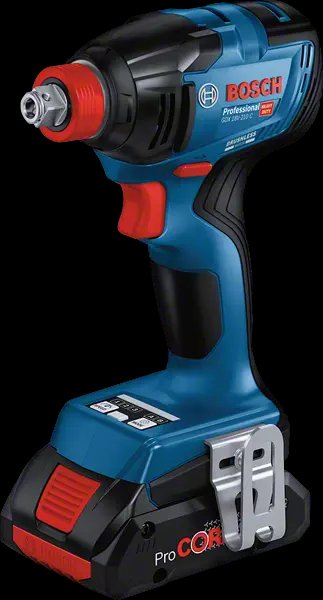 Second image of BOSCH COMBI-KIT 4 18V Tool: GSR 18V-110C + GDX 18V-210C + GWS 18V-10 + GBH 18V-24C + 1 4.0 AH battery (PROCORE) + 2 5.5 AH battery (PROCORE) + GAL 1880CV (L)PROFESSIONAL