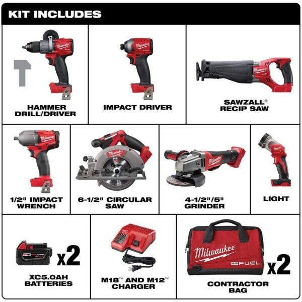Second image of Milwaukee Power Tool 2997-27 Fuel Combination Kit