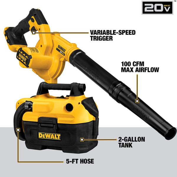 Second image of DEWALT 20V Max Cordless Drill Combo Kit, 10-Tool (DCK1020D2)